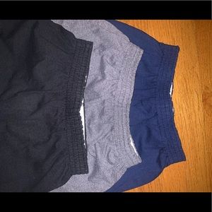 3 pairs of soffe shorts